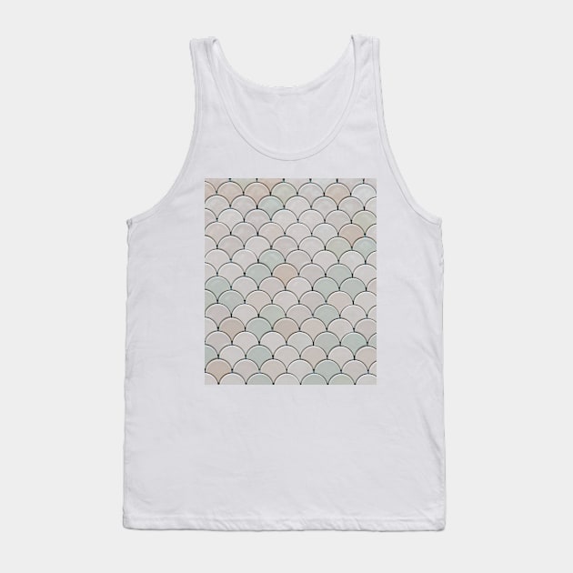 Pastel Scallop Pattern Tank Top by ArTeaCupcake